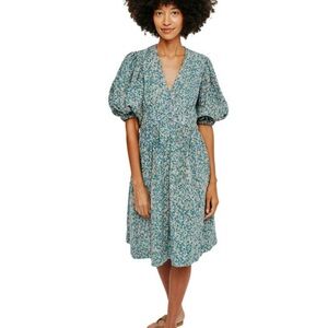 Mirth Perth backless short dress in blueberry, size small